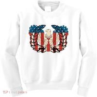 Warrant Officer Corps Eagle Rising Retro Flag Kids Sweatshirt thumb 0