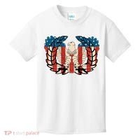 Warrant Officer Corps Eagle Rising Retro Flag Kids T-Shirt thumb 0