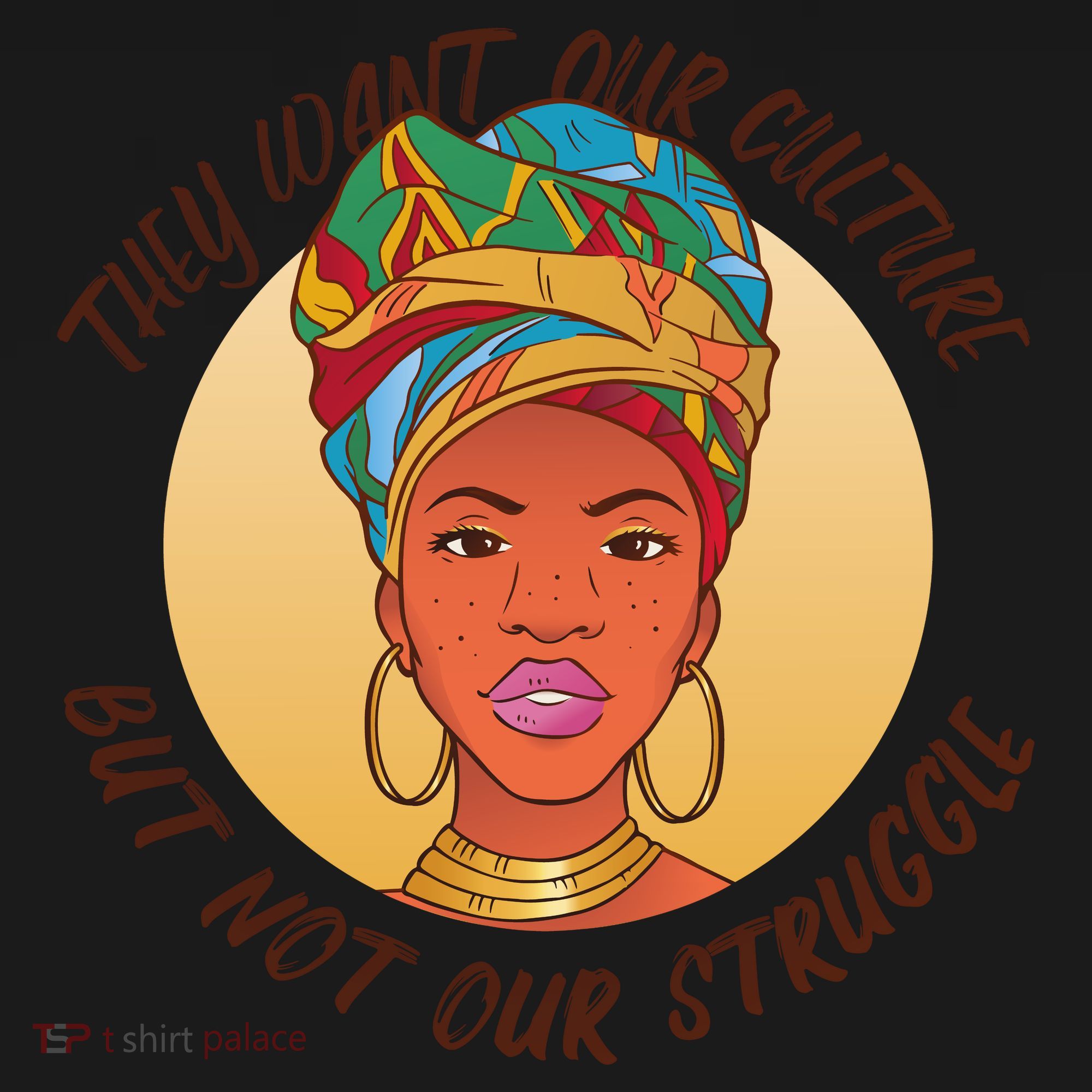 Want Our Culture Not Our Struggle African Female Women's Hoodie