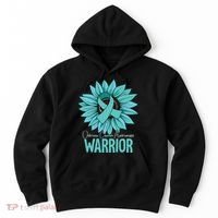 Warrior Ovarian Cancer Awareness Hoodie thumb 0