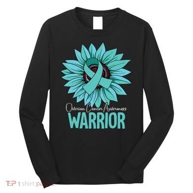 Warrior Ovarian Cancer Awareness Long Sleeve Shirt