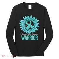 Warrior Ovarian Cancer Awareness Long Sleeve Shirt thumb 0