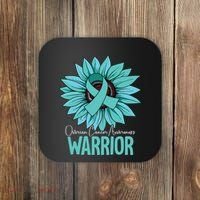 Warrior Ovarian Cancer Awareness Coaster thumb 0