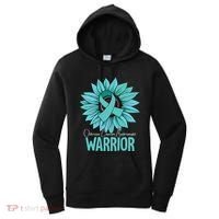 Warrior Ovarian Cancer Awareness Women's Hoodie thumb 0