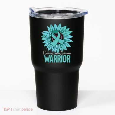 Warrior Ovarian Cancer Awareness Tumbler