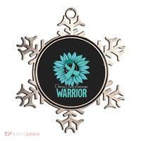 Warrior Ovarian Cancer Awareness Ornament thumb 0