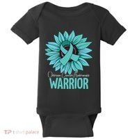 Warrior Ovarian Cancer Awareness Baby Bodysuit thumb 0