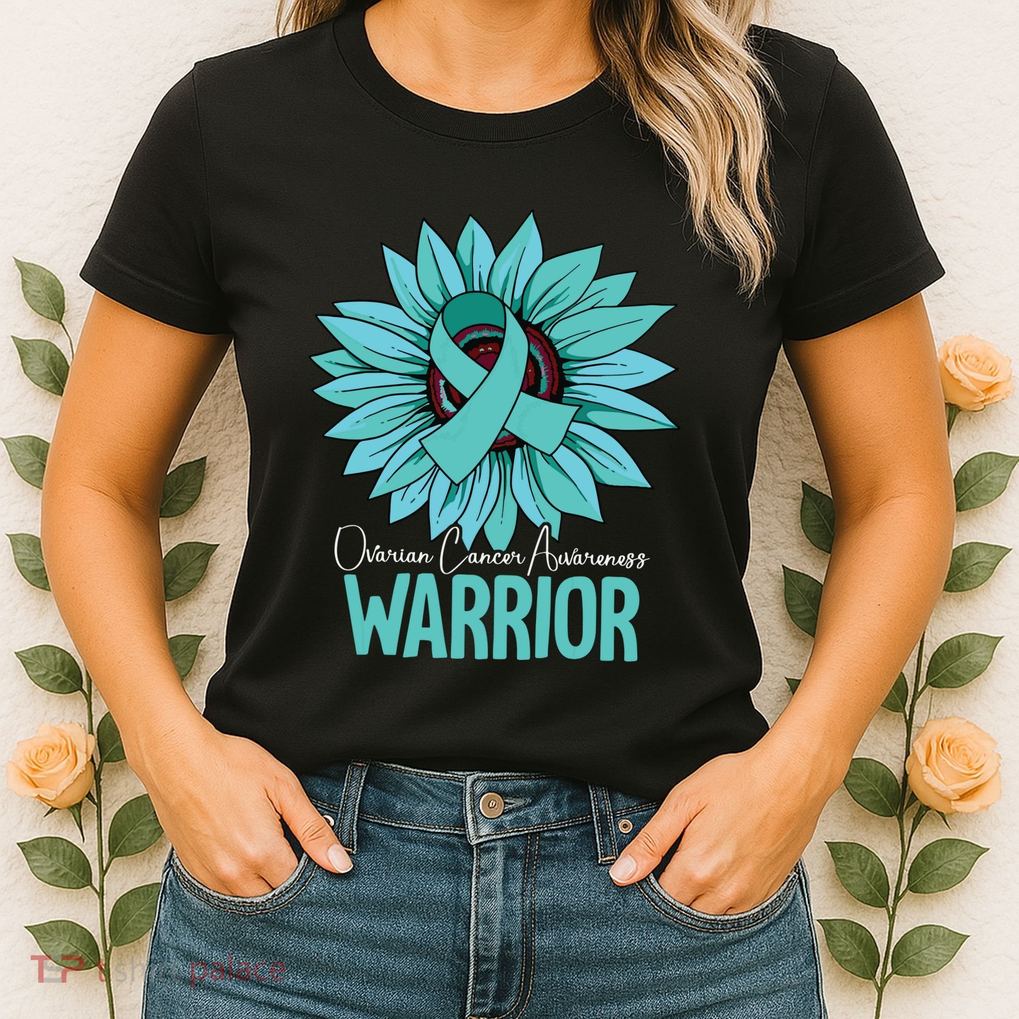 Warrior Ovarian Cancer Awareness Women's T-Shirt