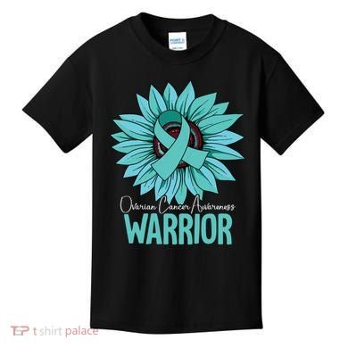 Warrior Ovarian Cancer Awareness Kids T-Shirt