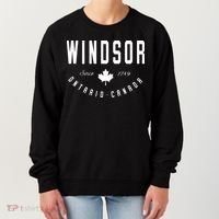 Windsor Ontario Canada Maple Leaf Canadian Gift Women's Sweatshirt thumb 0
