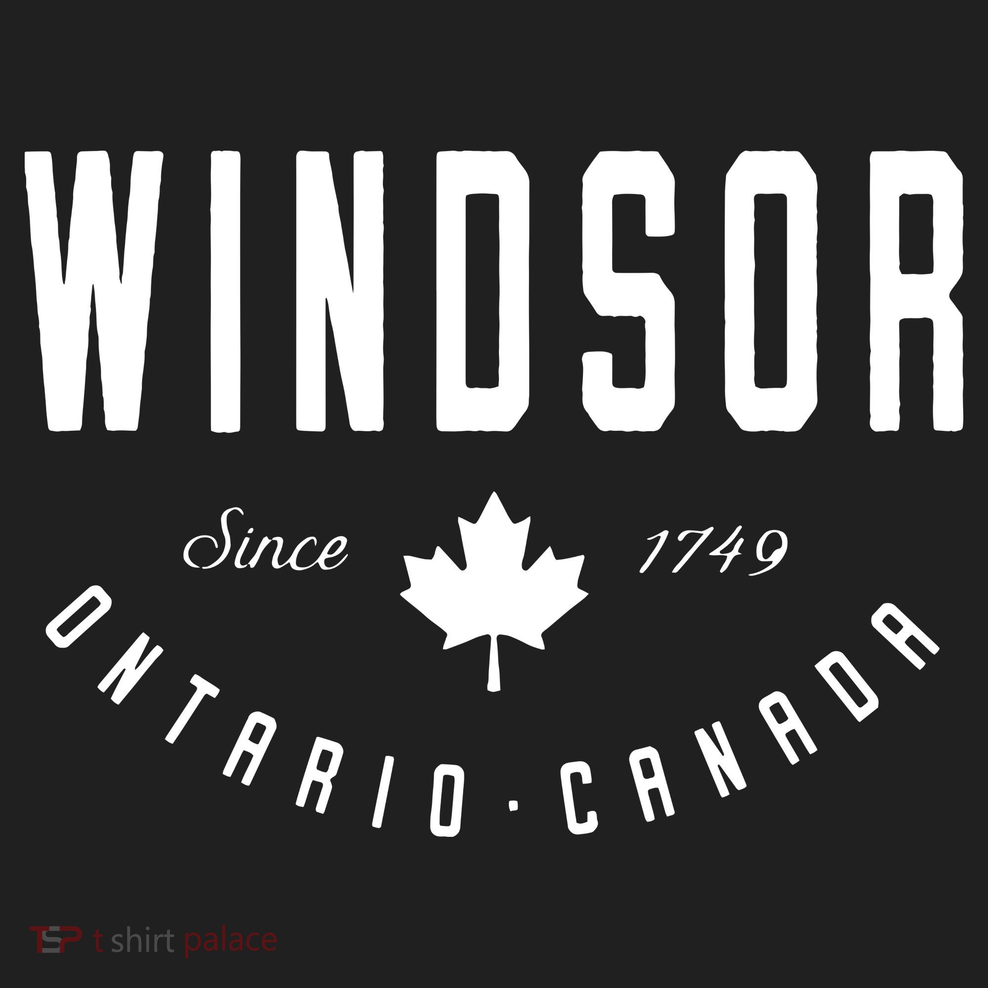 Windsor Ontario Canada Maple Leaf Canadian Gift Women's Sweatshirt