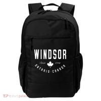 Windsor Ontario Canada Maple Leaf Canadian Gift Backpack thumb 0