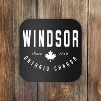 Windsor Ontario Canada Maple Leaf Canadian Gift Coaster thumb 0
