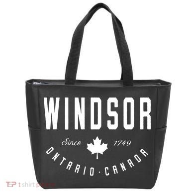 Windsor Ontario Canada Maple Leaf Canadian Gift Tote Bag