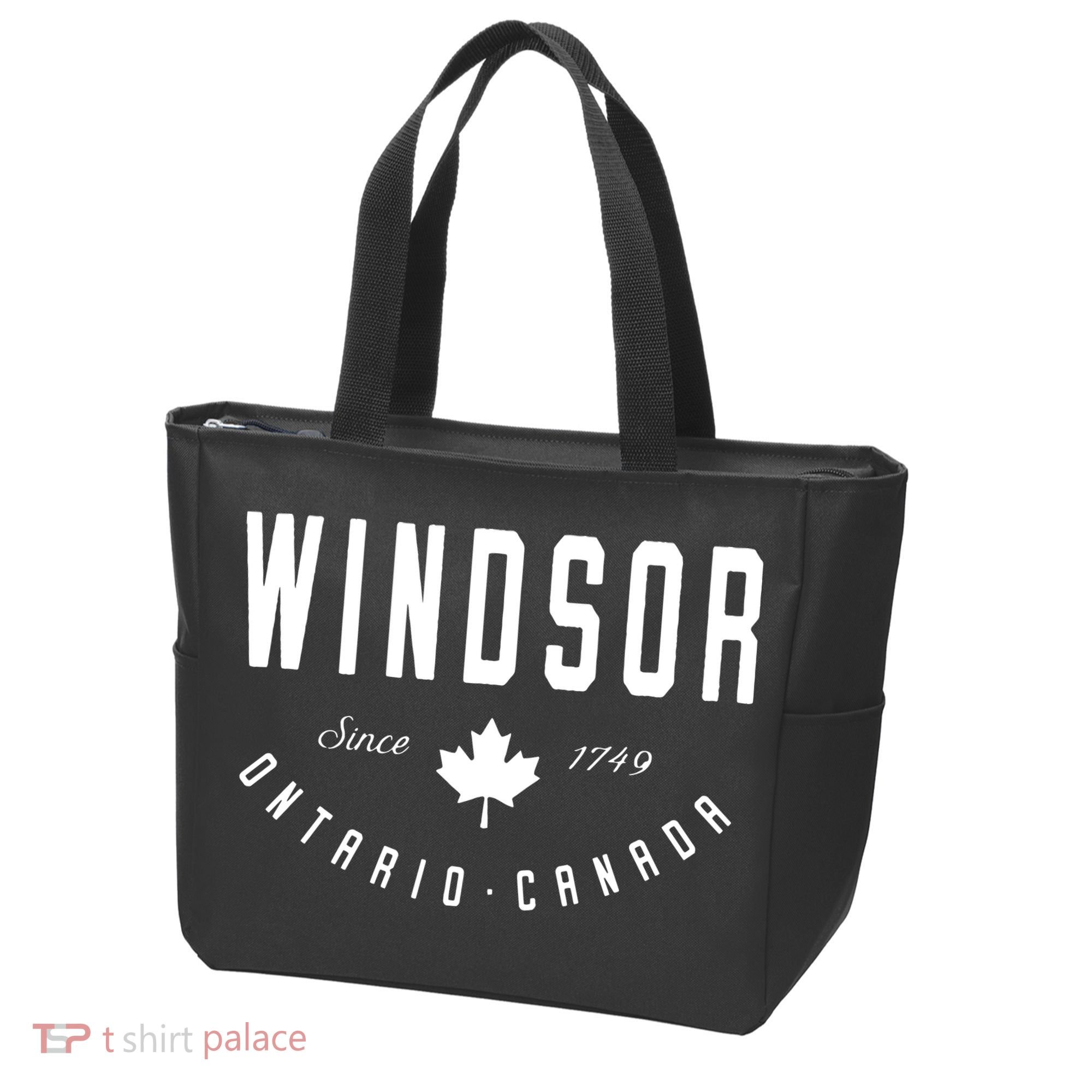 Windsor Ontario Canada Maple Leaf Canadian Gift Tote Bag