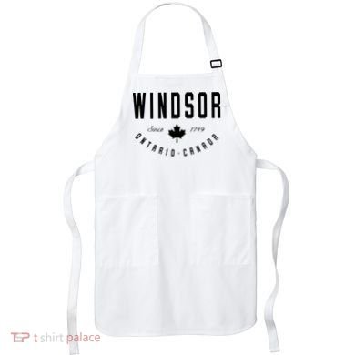 Windsor Ontario Canada Maple Leaf Canadian Gift Apron
