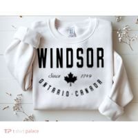 Windsor Ontario Canada Maple Leaf Canadian Gift Sweatshirt thumb 2