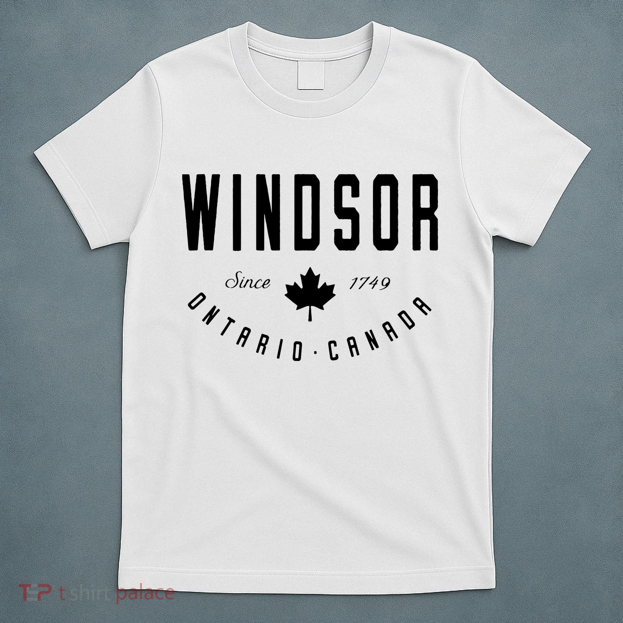 Windsor Ontario Canada Maple Leaf Canadian Gift T-Shirt