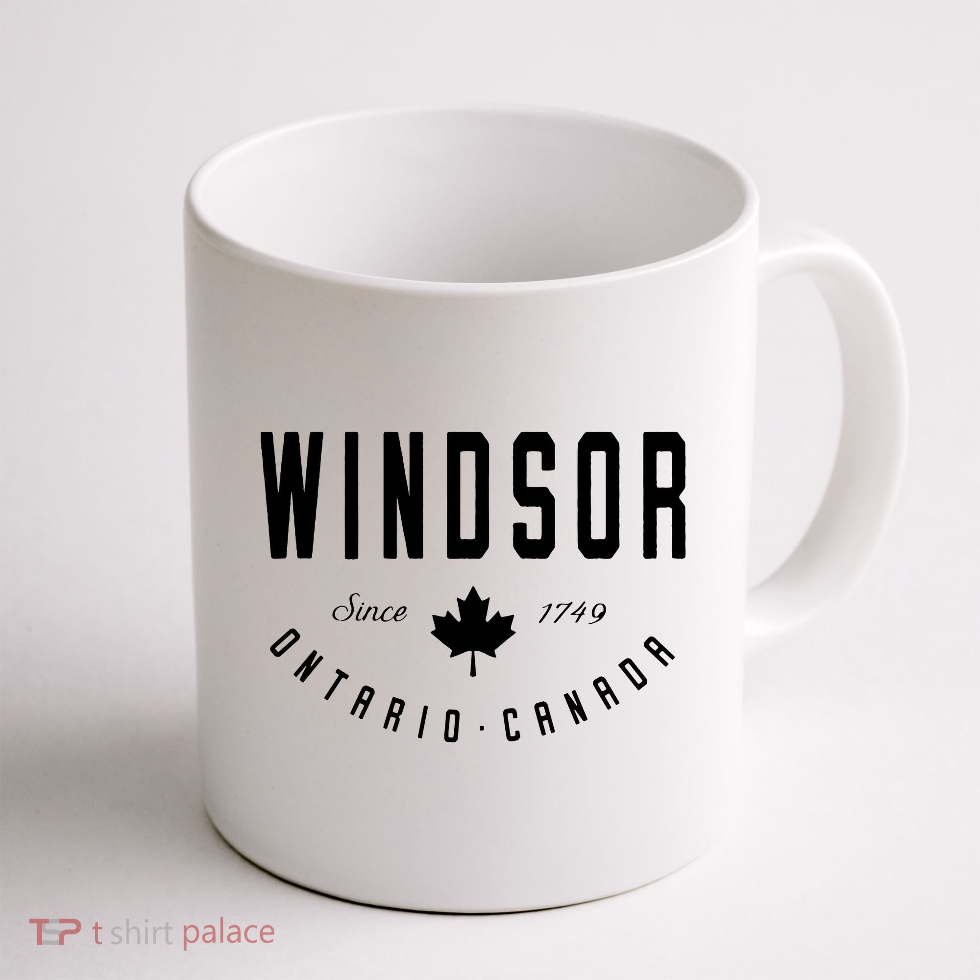 Windsor Ontario Canada Maple Leaf Canadian Gift Coffee Mug