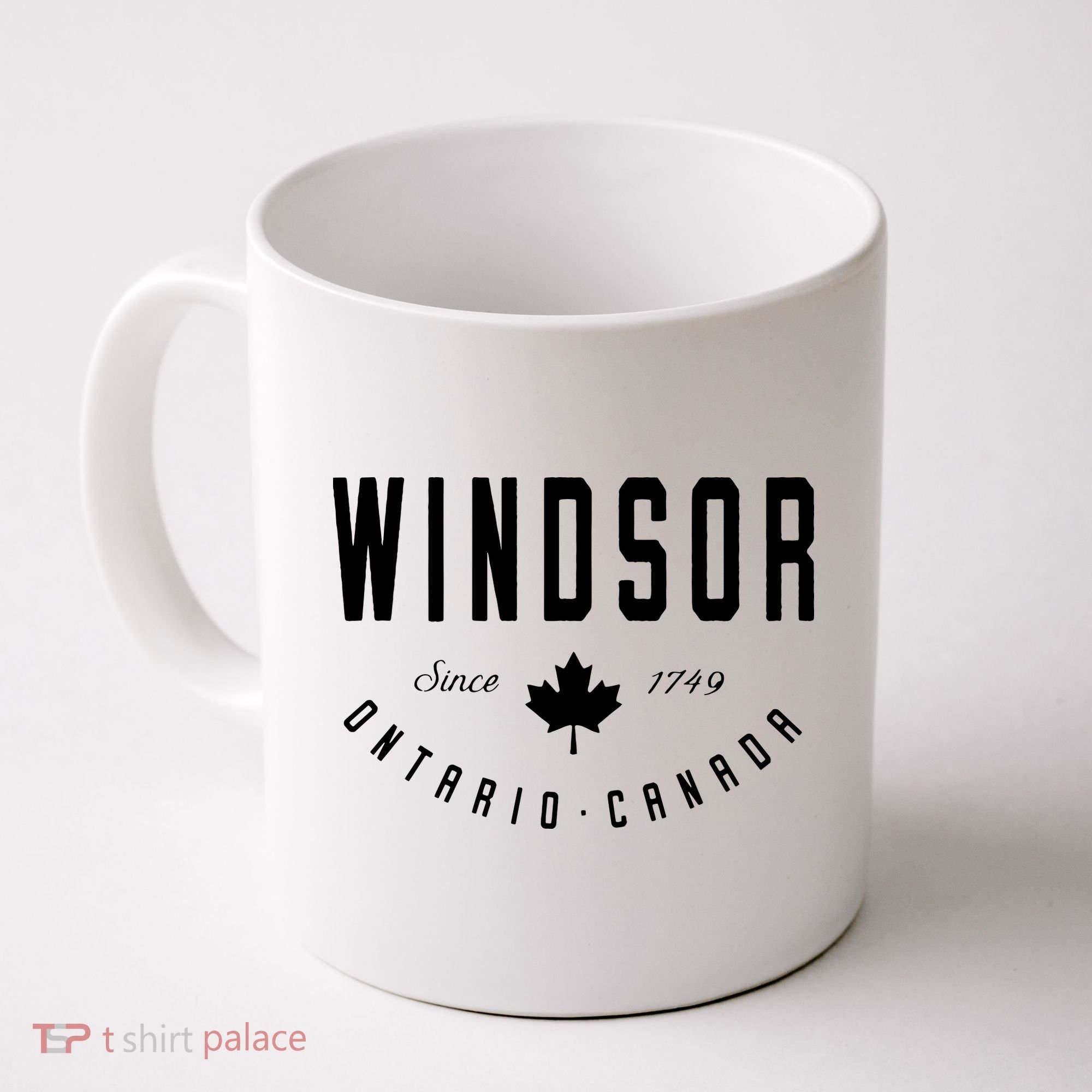 Windsor Ontario Canada Maple Leaf Canadian Gift Coffee Mug