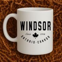 Windsor Ontario Canada Maple Leaf Canadian Gift Coffee Mug thumb 2