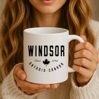 Windsor Ontario Canada Maple Leaf Canadian Gift Coffee Mug thumb 3