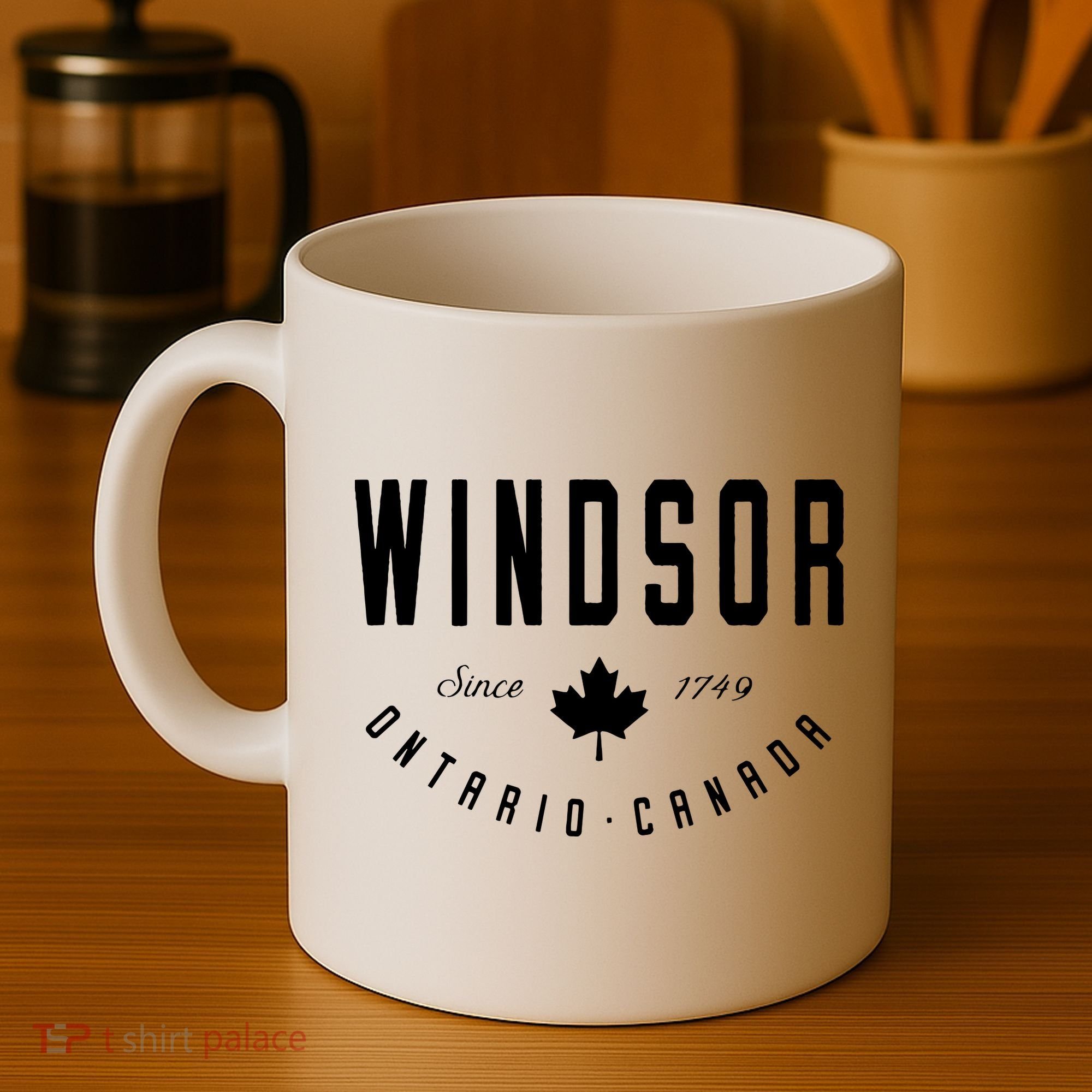 Windsor Ontario Canada Maple Leaf Canadian Gift Coffee Mug