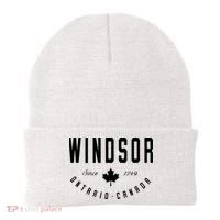 Windsor Ontario Canada Maple Leaf Canadian Gift Beanie thumb 0