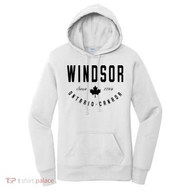 Windsor Ontario Canada Maple Leaf Canadian Gift Women's Hoodie