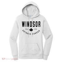 Windsor Ontario Canada Maple Leaf Canadian Gift Women's Hoodie thumb 0
