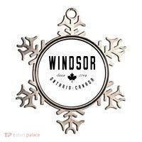 Windsor Ontario Canada Maple Leaf Canadian Gift Ornament thumb 0