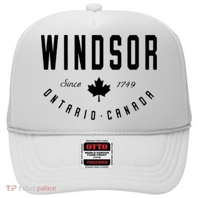 Windsor Ontario Canada Maple Leaf Canadian Gift Hat
