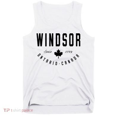 Windsor Ontario Canada Maple Leaf Canadian Gift Tank Top