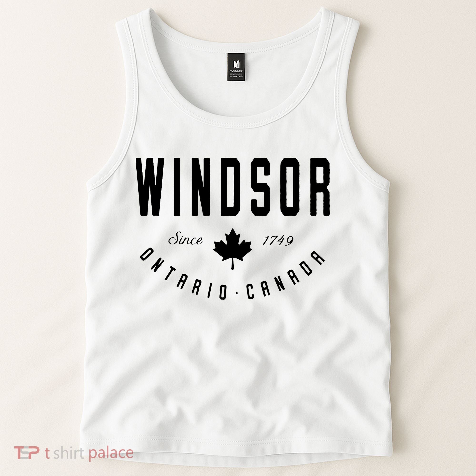 Windsor Ontario Canada Maple Leaf Canadian Gift Tank Top