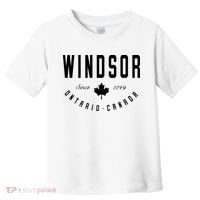 Windsor Ontario Canada Maple Leaf Canadian Gift Toddler T-Shirt thumb 0