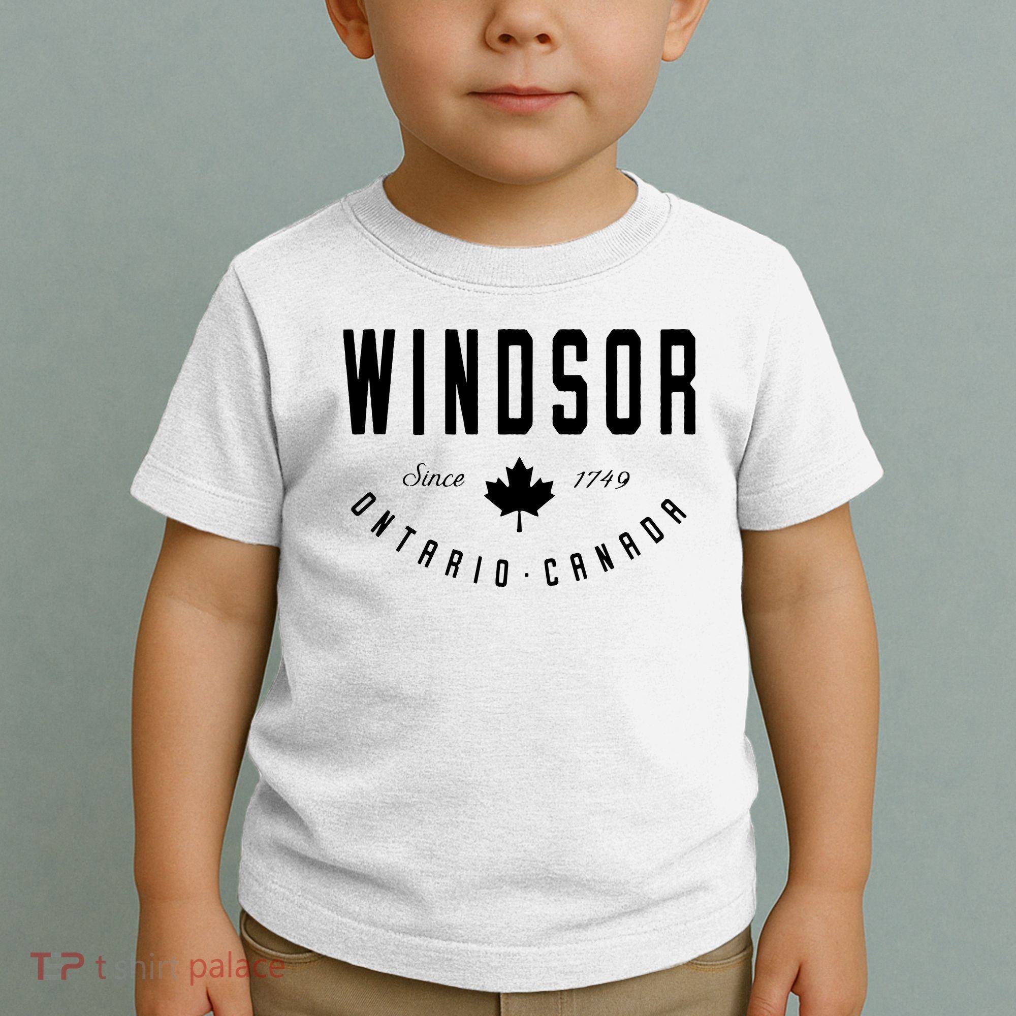 Windsor Ontario Canada Maple Leaf Canadian Gift Toddler T-Shirt