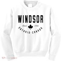 Windsor Ontario Canada Maple Leaf Canadian Gift Kids Sweatshirt thumb 0