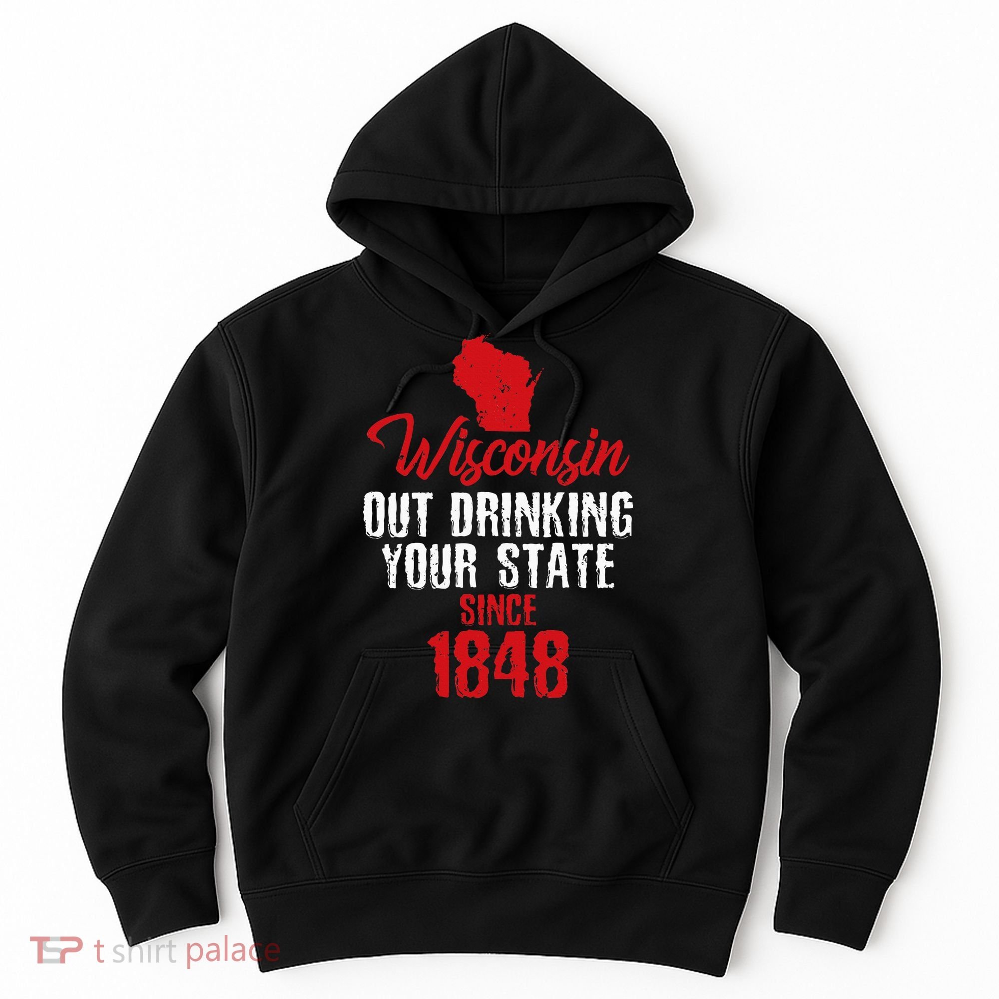 Wisconsin Out Drinking Your State Since 1848 Hoodie