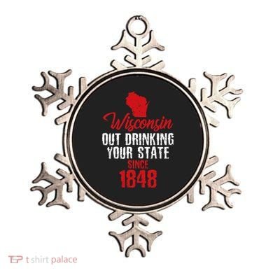 Wisconsin Out Drinking Your State Since 1848 Ornament