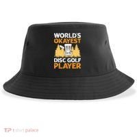 World's Okayest Disc Golf Player Sustainable Bucket Hat thumb 0