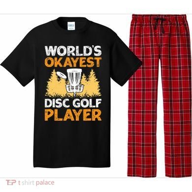 World's Okayest Disc Golf Player Pajama Set