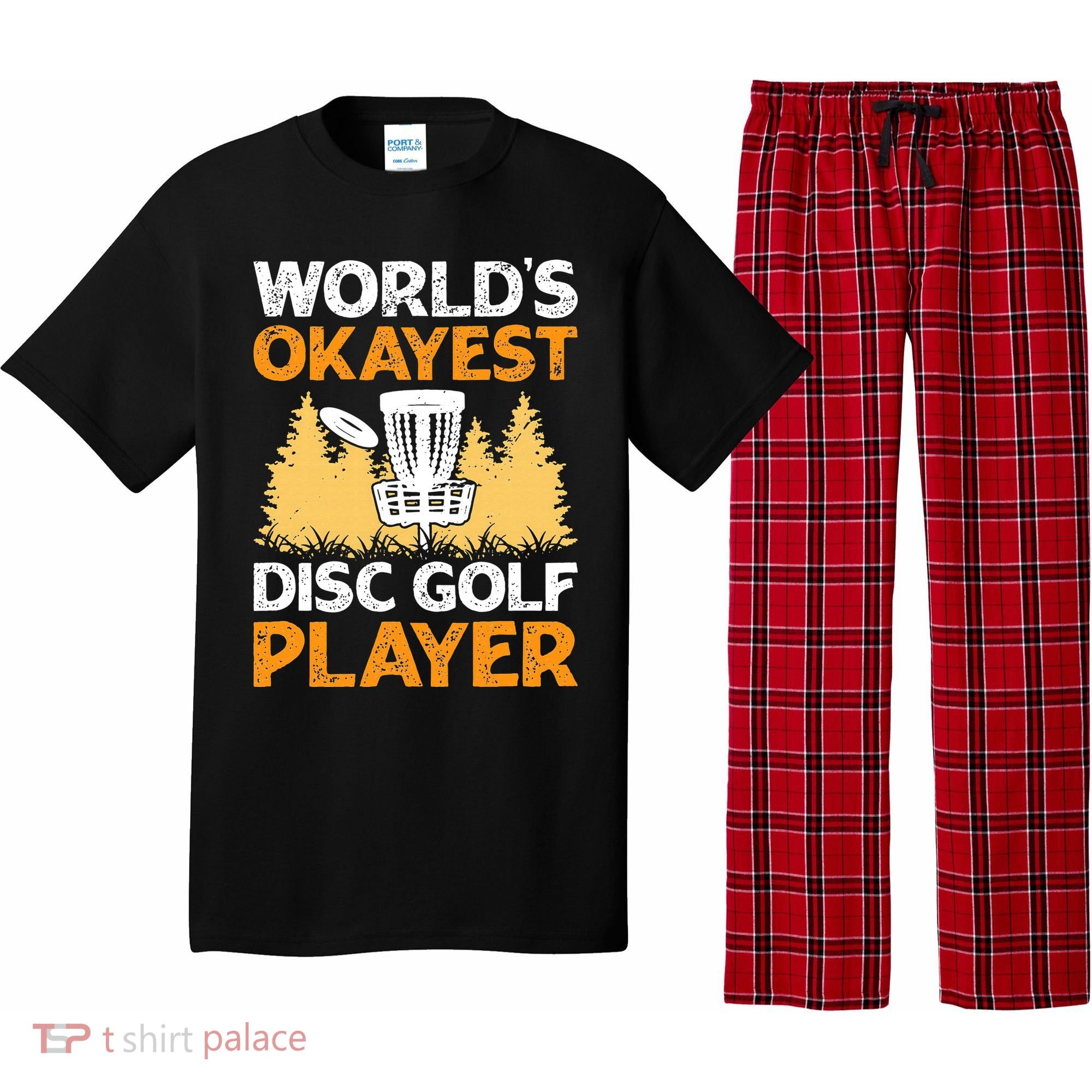 World's Okayest Disc Golf Player Pajama Set