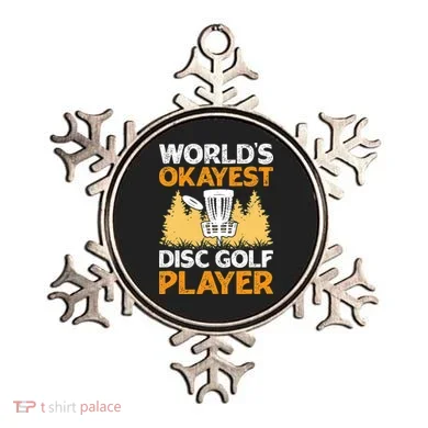 World's Okayest Disc Golf Player Ornament