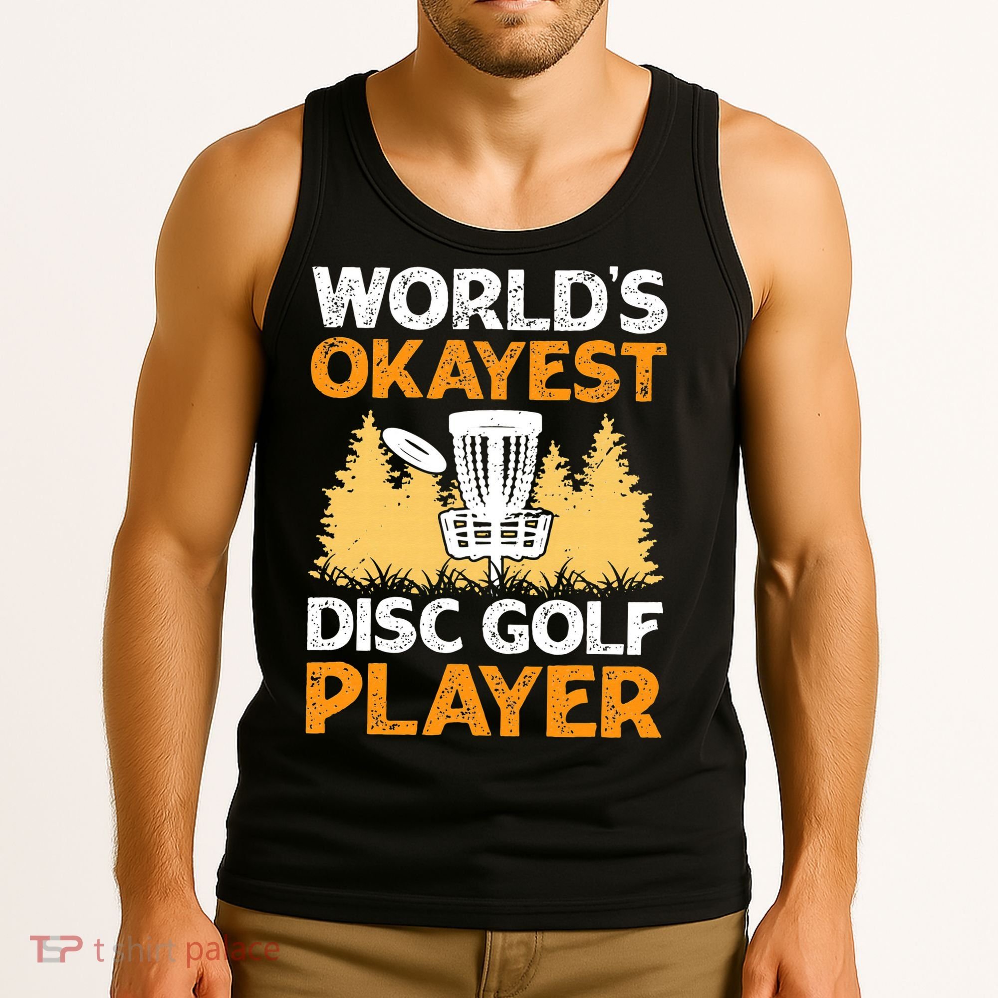 World's Okayest Disc Golf Player Tank Top