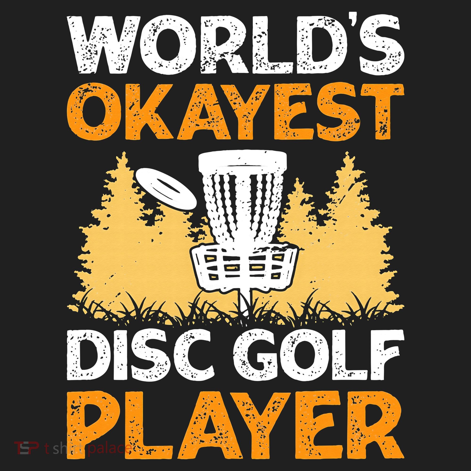 World's Okayest Disc Golf Player Golf Towel