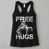 Wrestling Outfit  Distressed Free Hug Wrestling Wrestler  Women's Tank Top thumb 3
