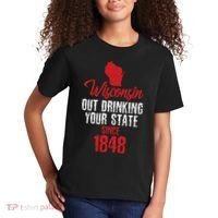 Wisconsin Out Drinking Your State Since 1848 Kids T-Shirt thumb 2