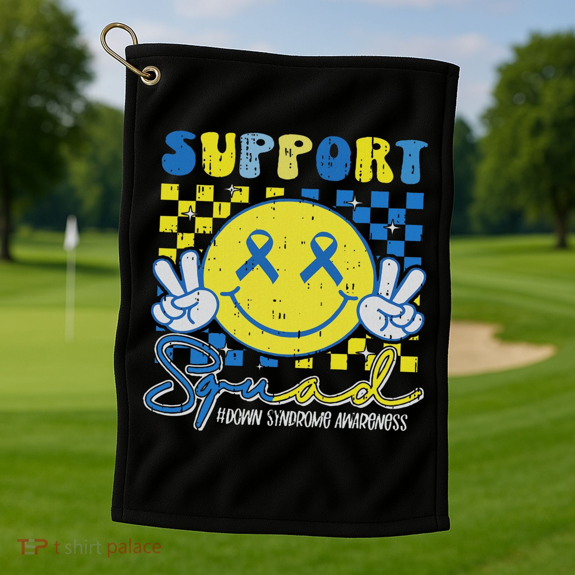 World's Okayest Euchre Partner Cards Funny Sarcastic Golf Towel