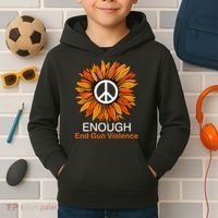 Wear Orange End Gun Violence Protect Kids Not Guns Kids Hoodie thumb 2
