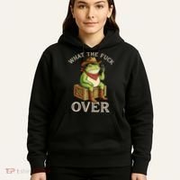WTF Over Frog Funny Sarcastic Meme Walkie Talkie Hoodie thumb 5